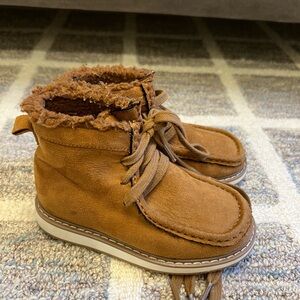 Cozy Tan Kids Boots
